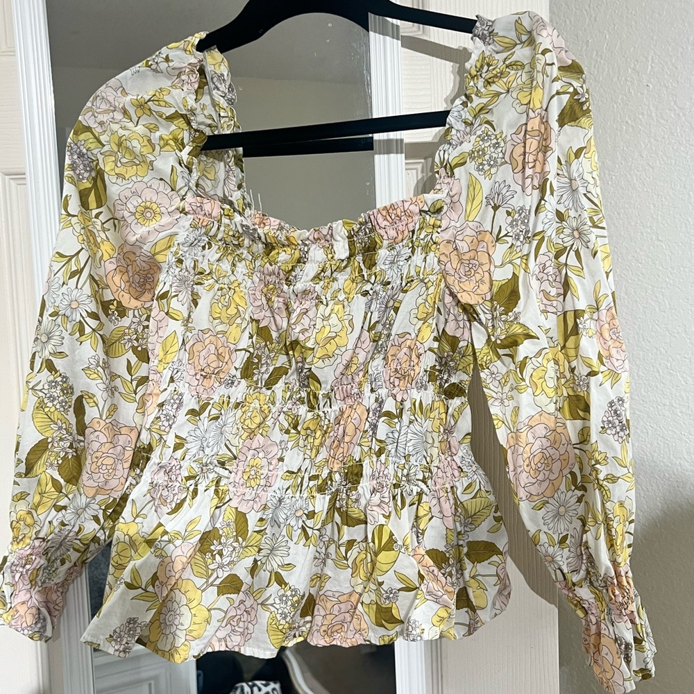 Who What Wear floral top